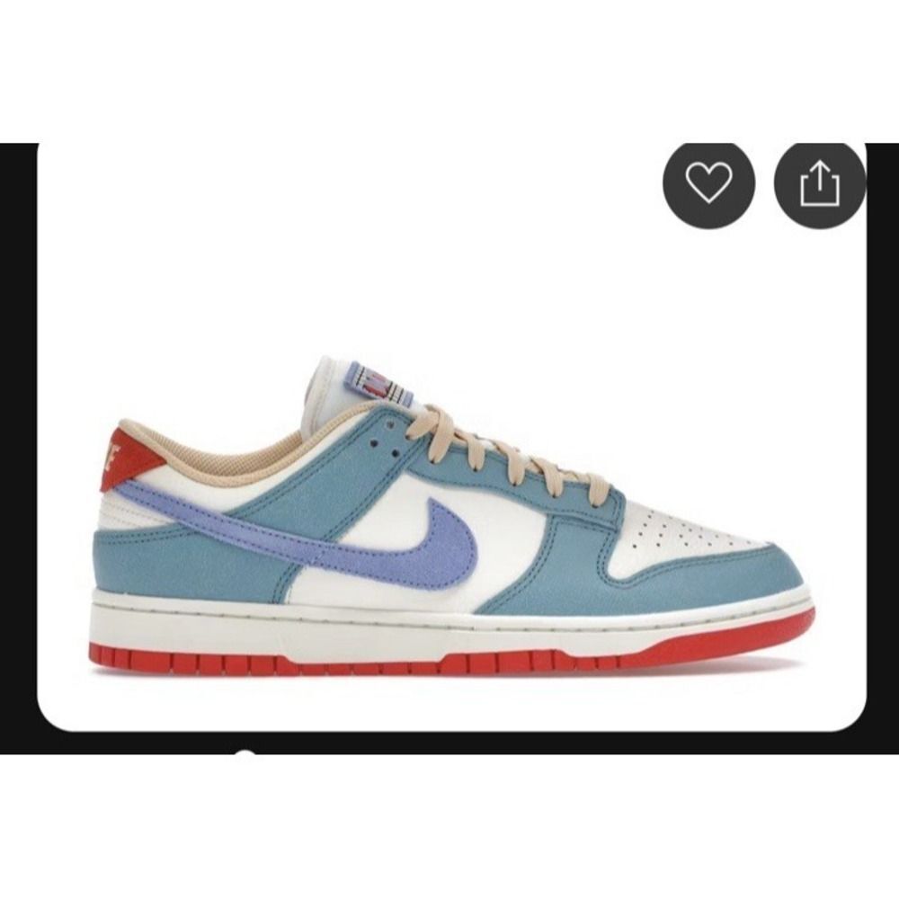 NIKE Dunk Low Premium Denim Turquoise HJ9112-110 Size 8 men/9.5 women